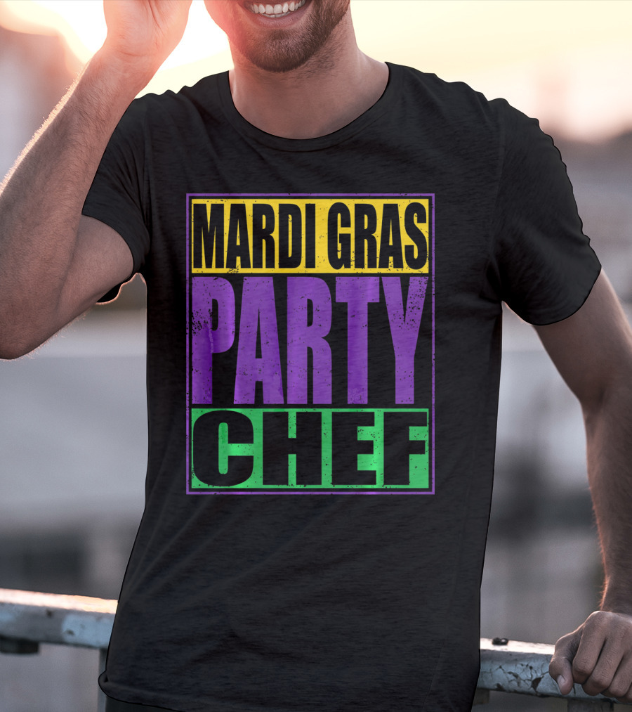 Mardi Gras Party Chef New Orleans T-Shirt