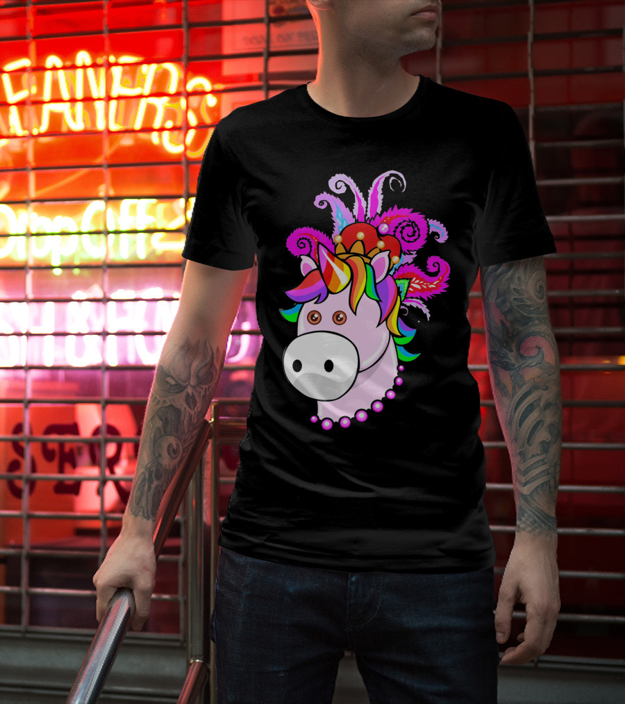 Kids Unicorn Mardi Gras New Orleans T-Shirt