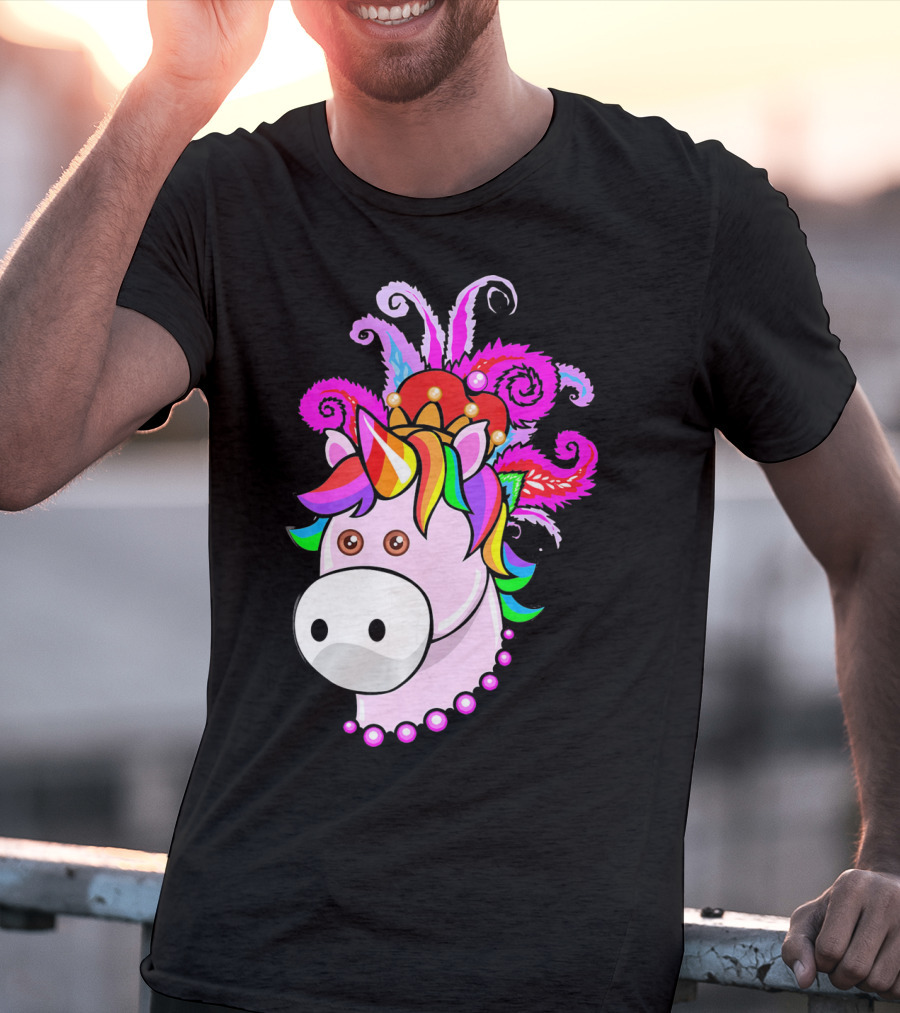 Kids Unicorn Mardi Gras New Orleans T-Shirt