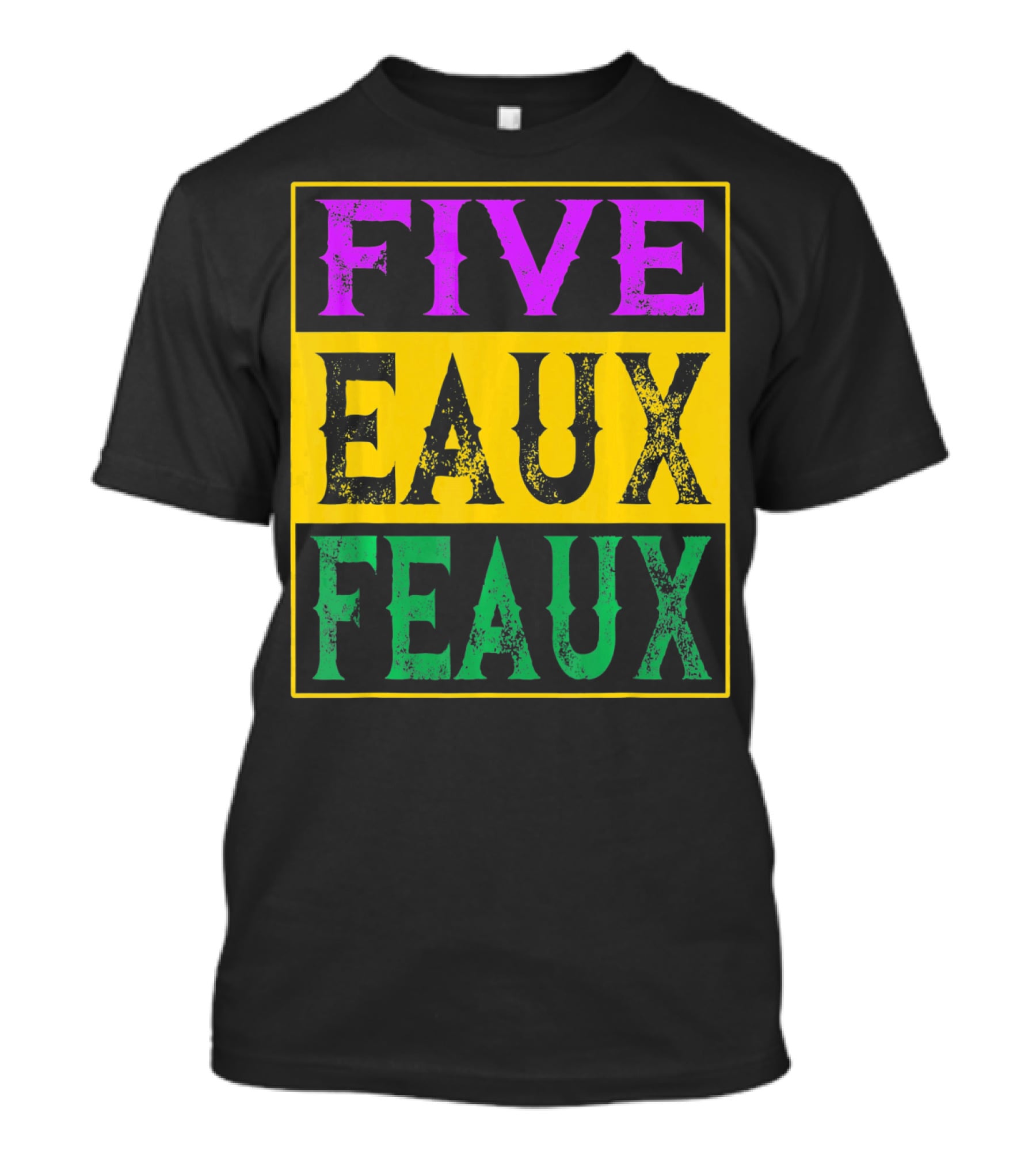 FIVE EAUX FEAUX 504 Straight Outta Five Eaux Feau T-Shirt