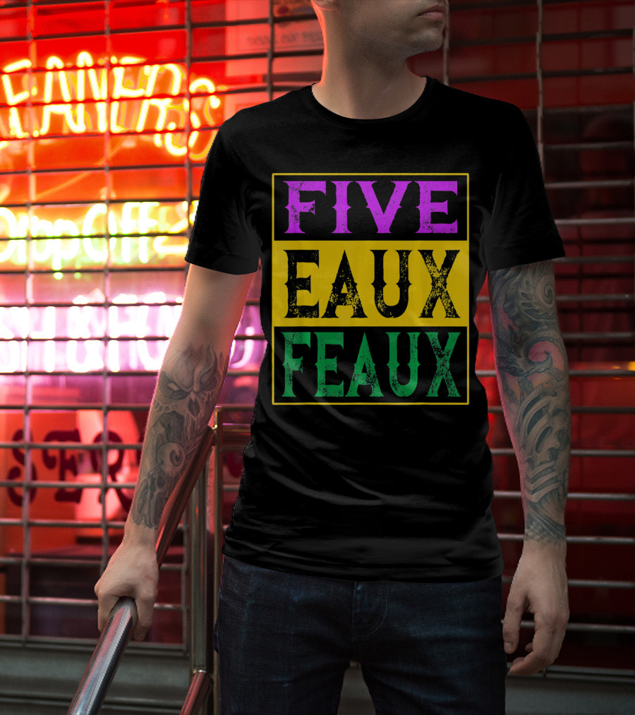 FIVE EAUX FEAUX 504 Straight Outta Five Eaux Feau T-Shirt