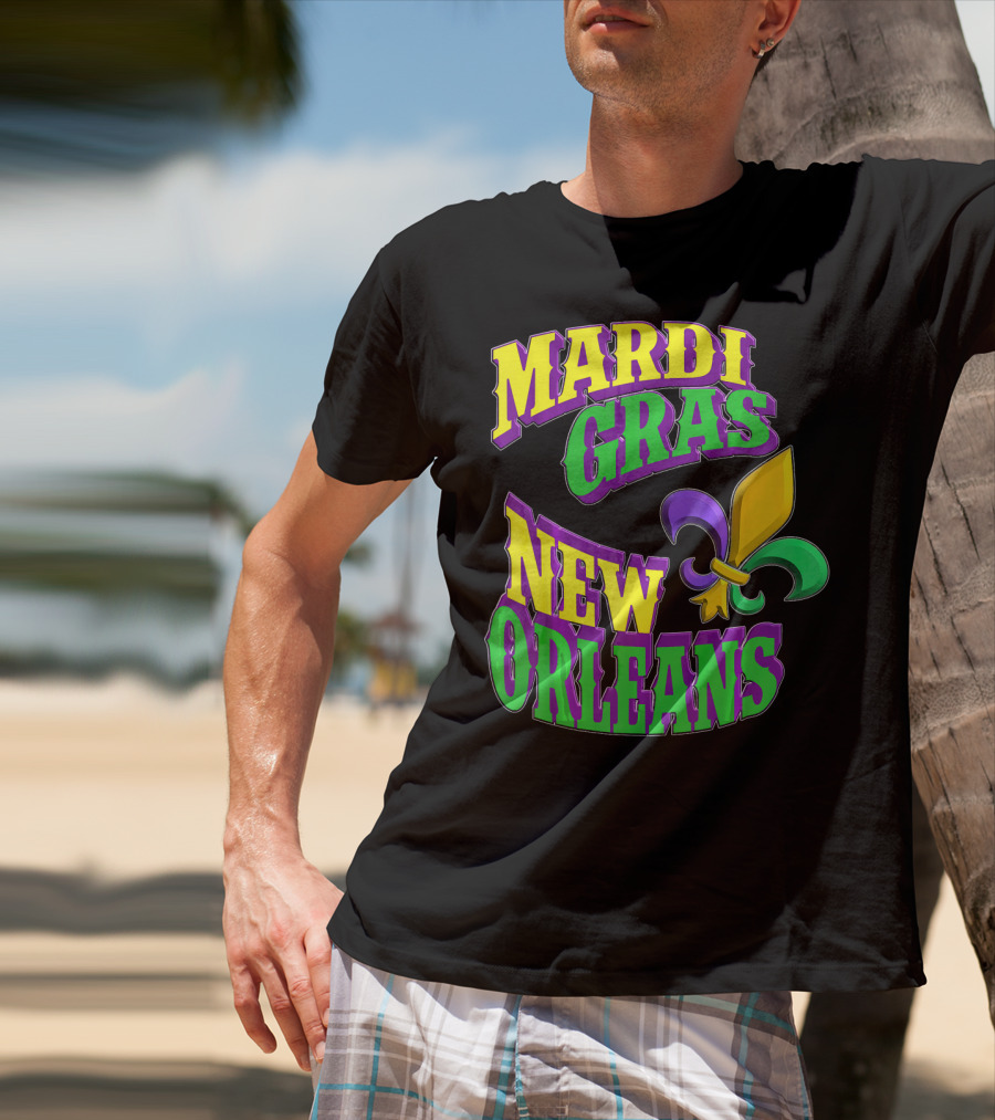 Mardi Gras New Orleans Fleur De Lis T-Shirt