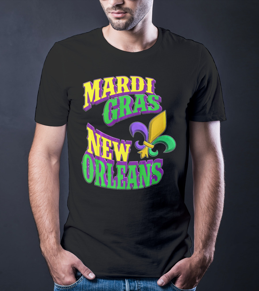 Mardi Gras New Orleans Fleur De Lis T-Shirt