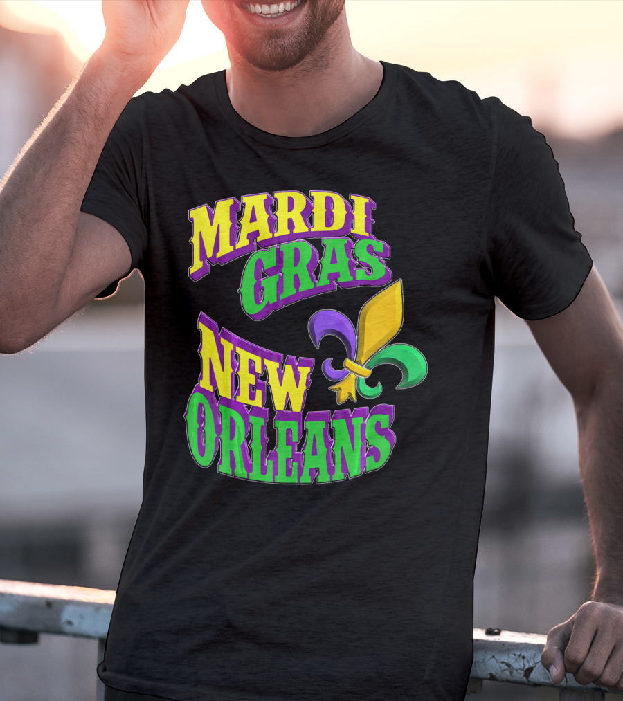 Mardi Gras New Orleans Fleur De Lis T-Shirt
