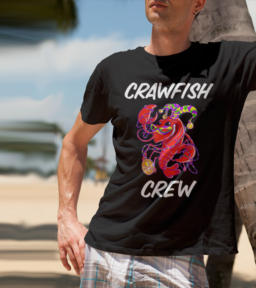Crawfish Crew Mardi Gras Matching T-Shirt