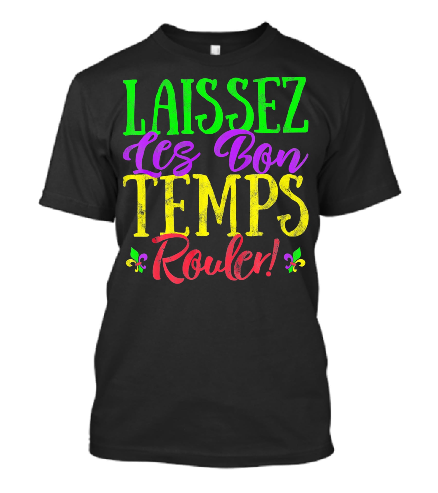 Laissez Les Bon Temps Rouler Mardi Gras Fleur-de-Lis T-Shirt