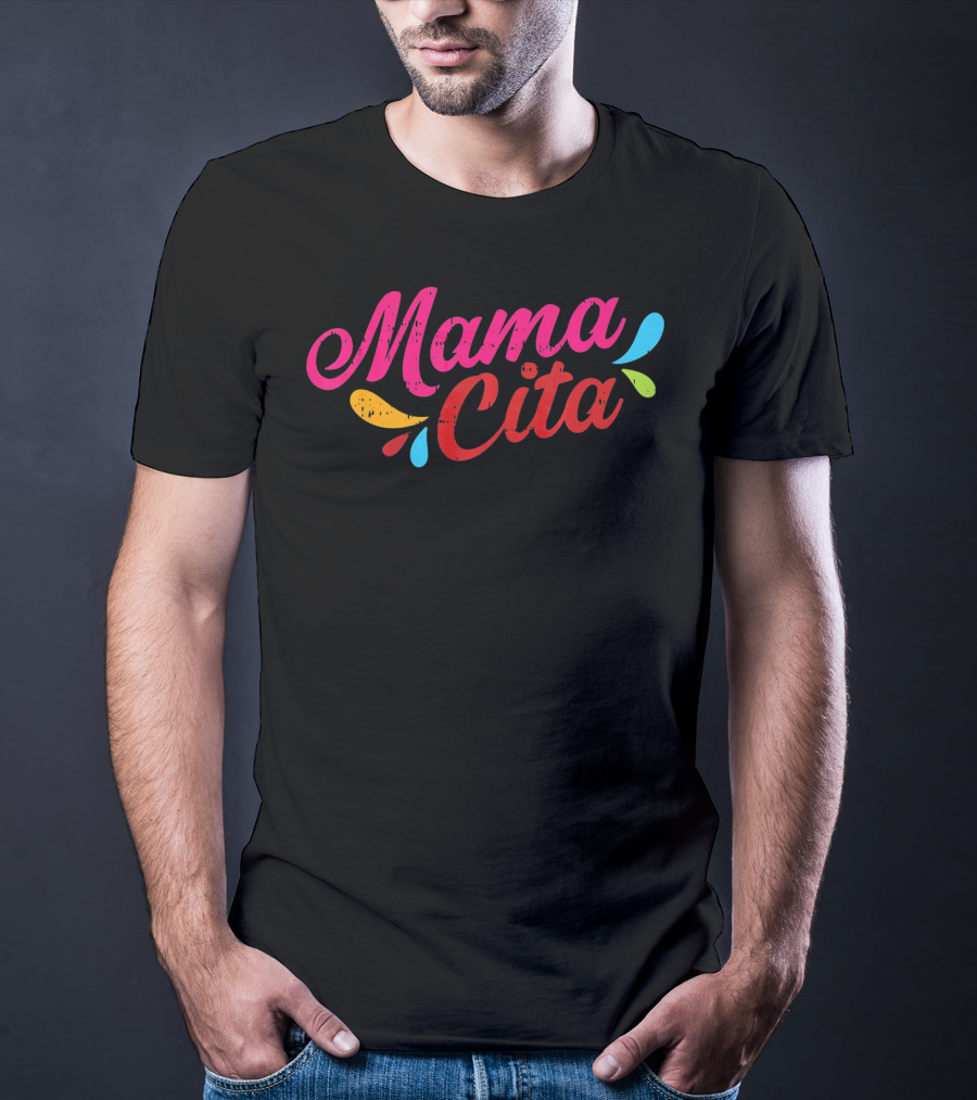 Mamacita Colorful Lettering For Cinco De Mayo T-Shirt