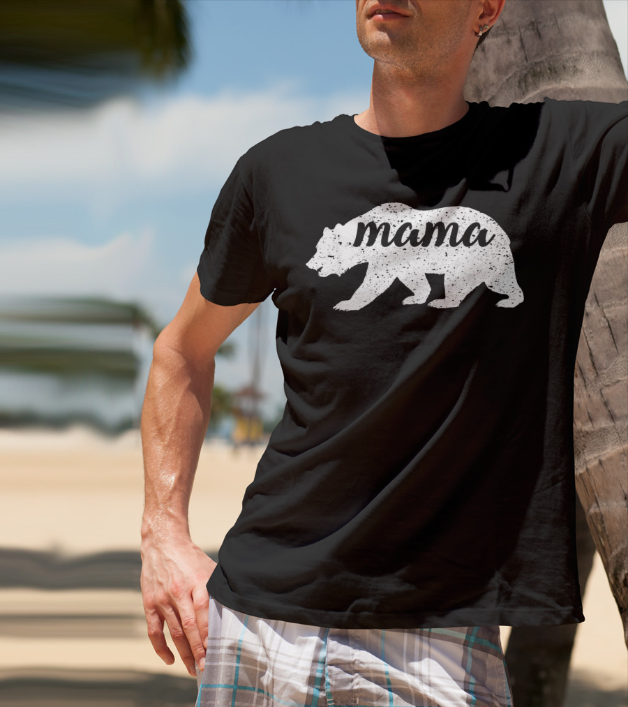 Mama Bear Vintage Retro T-Shirt