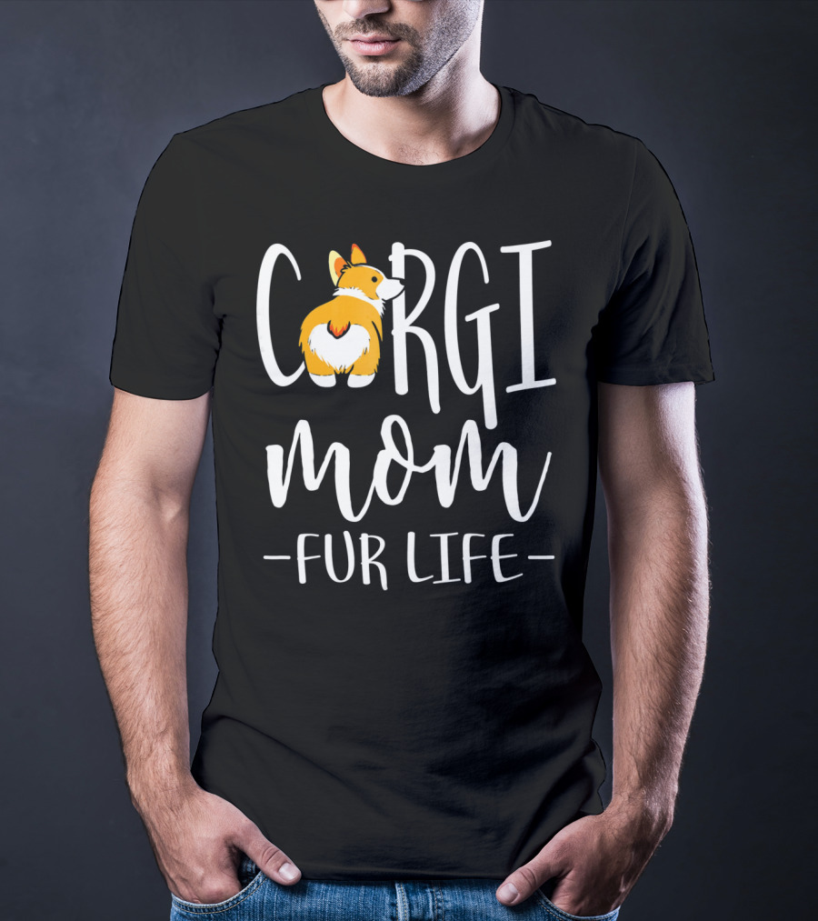 Corgi Mom Fur Life Iconic Corgi T-Shirt