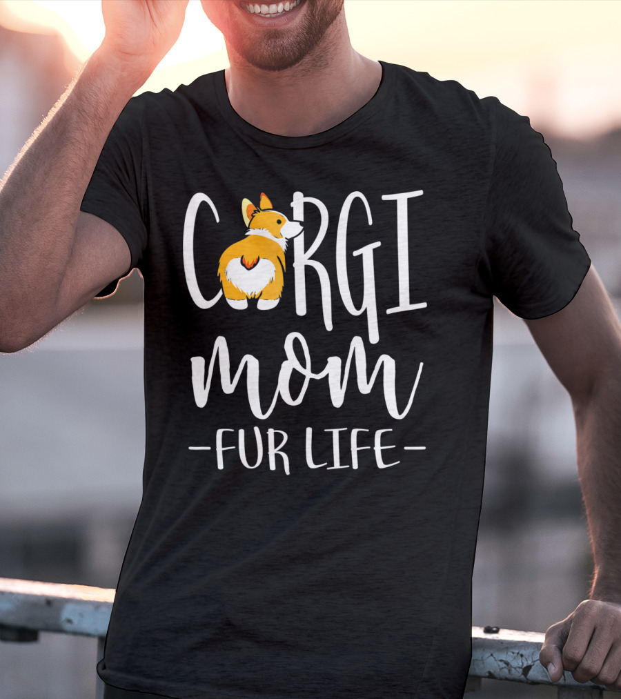 Corgi Mom Fur Life Iconic Corgi T-Shirt
