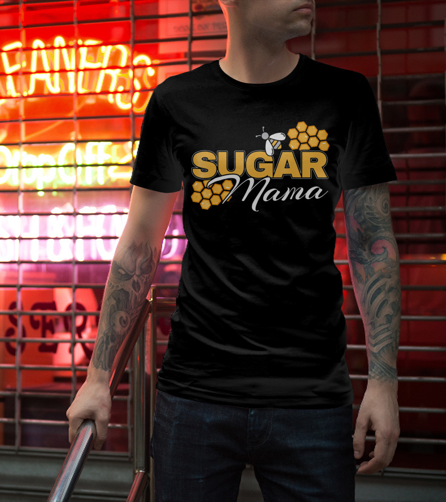 Sugar Mama Bee Hive Honeycomb T-Shirt