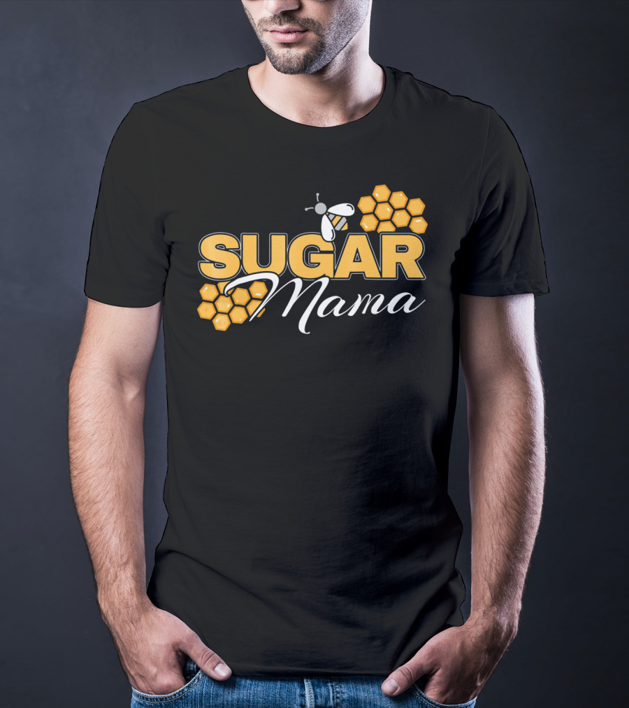 Sugar Mama Bee Hive Honeycomb T-Shirt