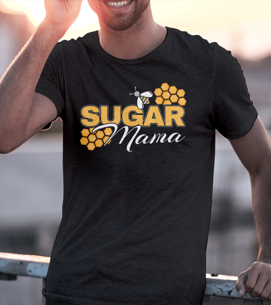 Sugar Mama Bee Hive Honeycomb T-Shirt