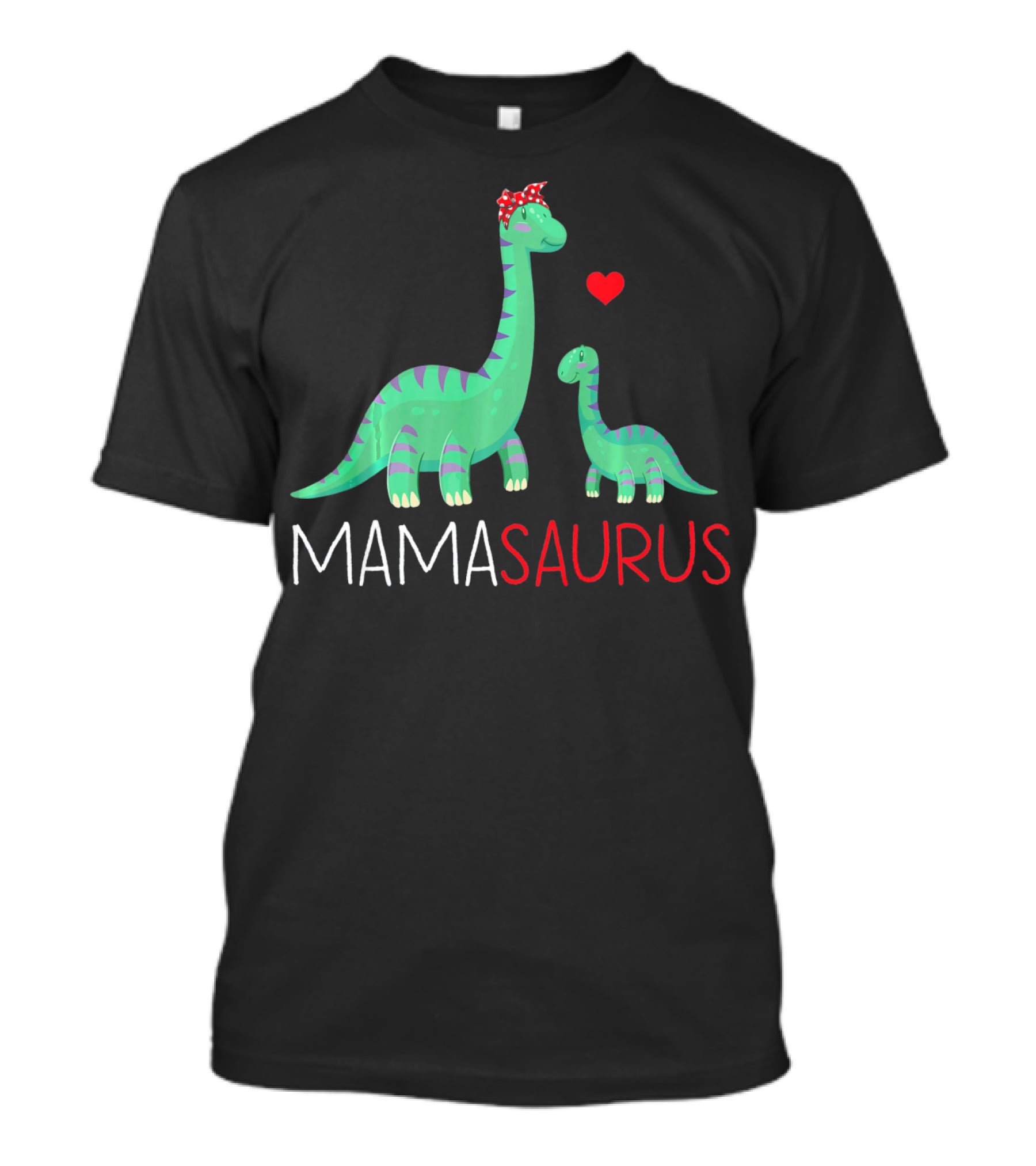 Mamasaurus Rex Mama Saurus Dinosaurs With Heart And Bow T-Shirt