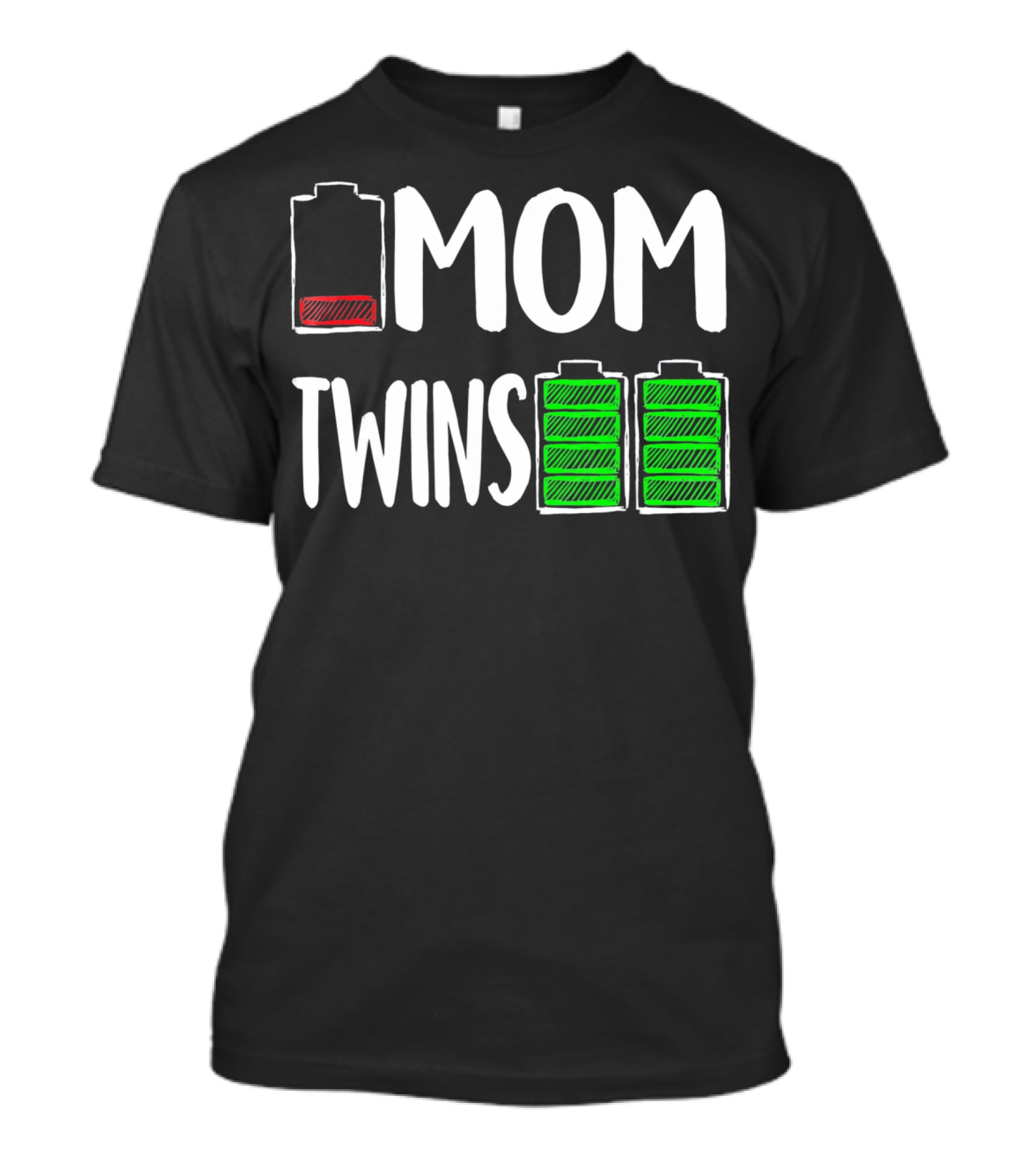 Mom Low Battery Twins Full Charge T-Shirt