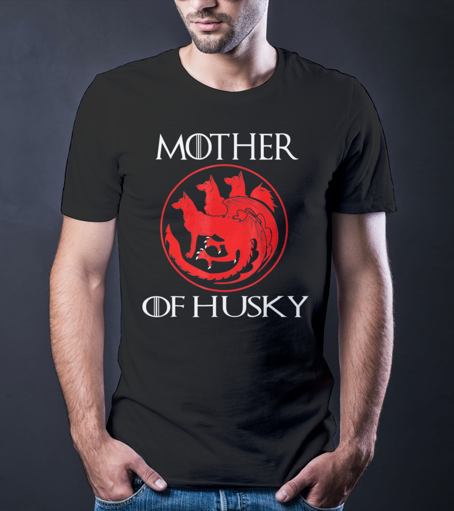 Mother Of Husky Pure Love And Devotion Dragon Symbol Fusion T-Shirt