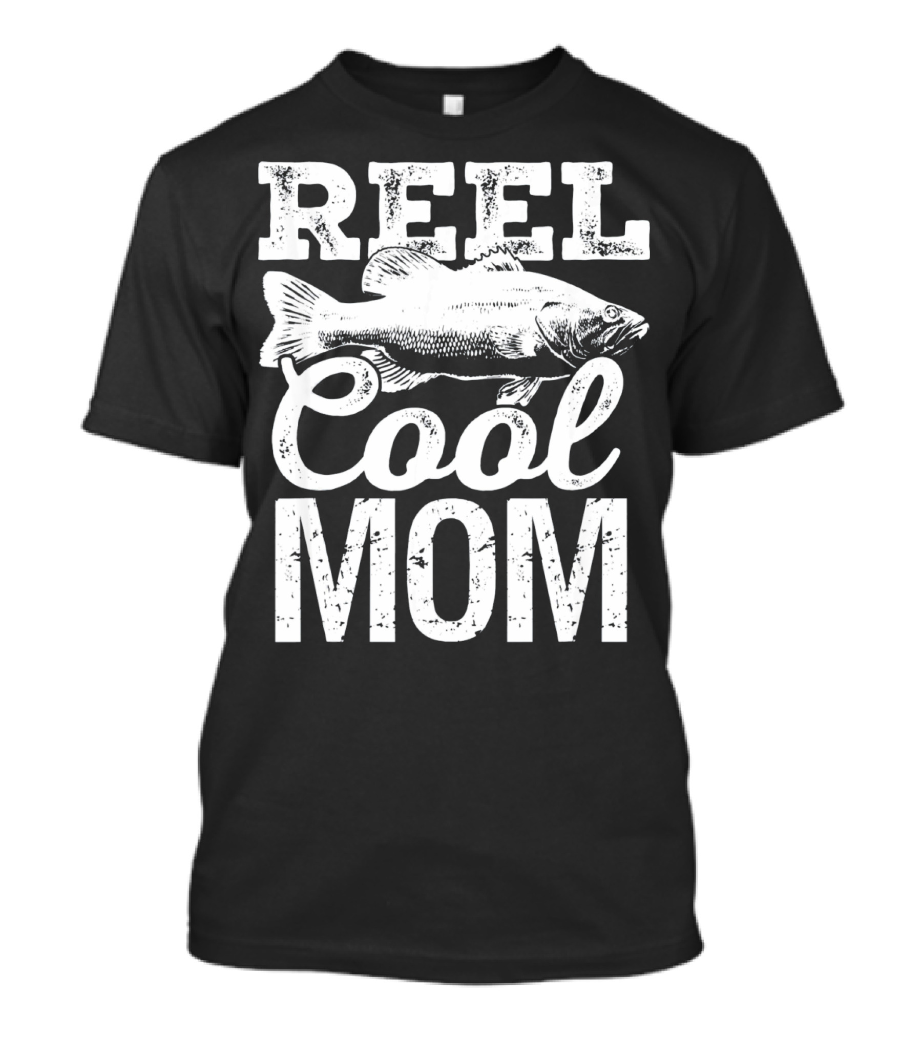Reel Cool Mom Fishing Angler Bass Fish T-Shirt
