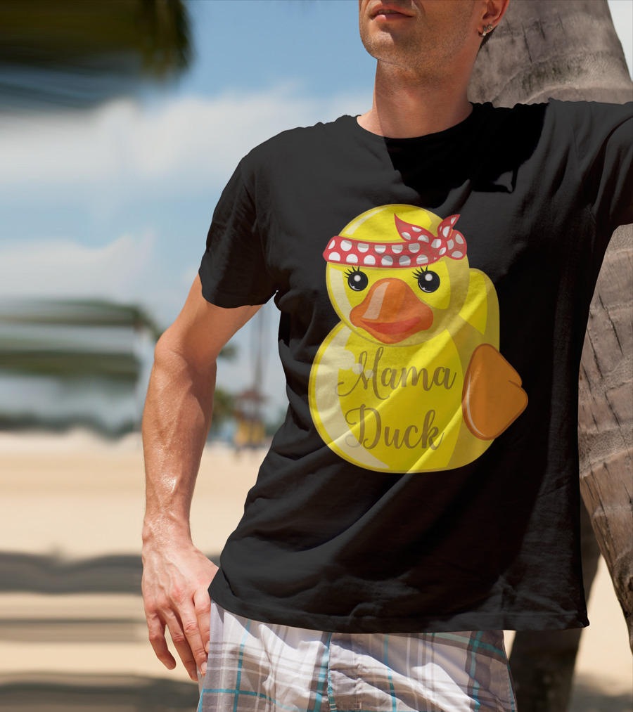 Mama Duck Bandana Polka Dot Style Quack Squad T-Shirt