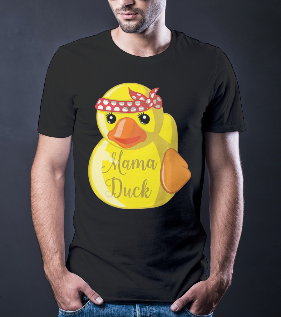 Mama Duck Bandana Polka Dot Style Quack Squad T-Shirt