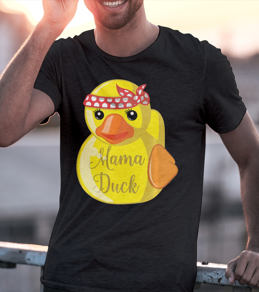 Mama Duck Bandana Polka Dot Style Quack Squad T-Shirt