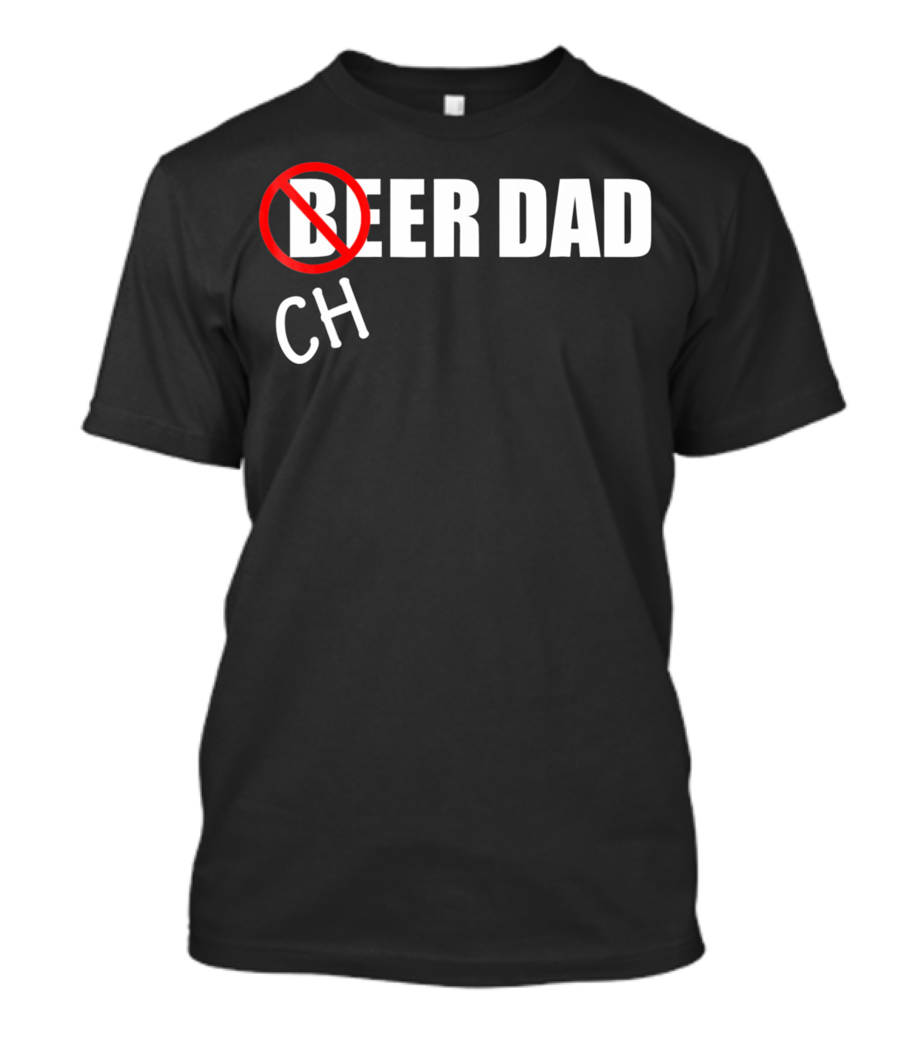 CH Beer Dad Cheer Dad Funny Cheerleader Family T-Shirt