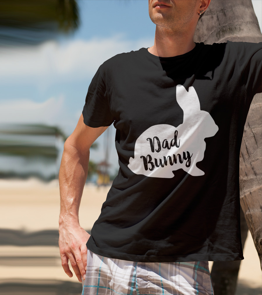 Dad Bunny Easter Family Rabbit T-Shirt