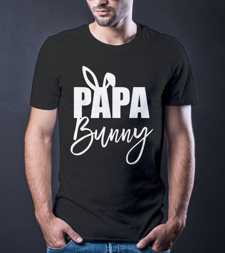 Papa Bunny Mens Funny Easter Basket Stuf T-Shirt
