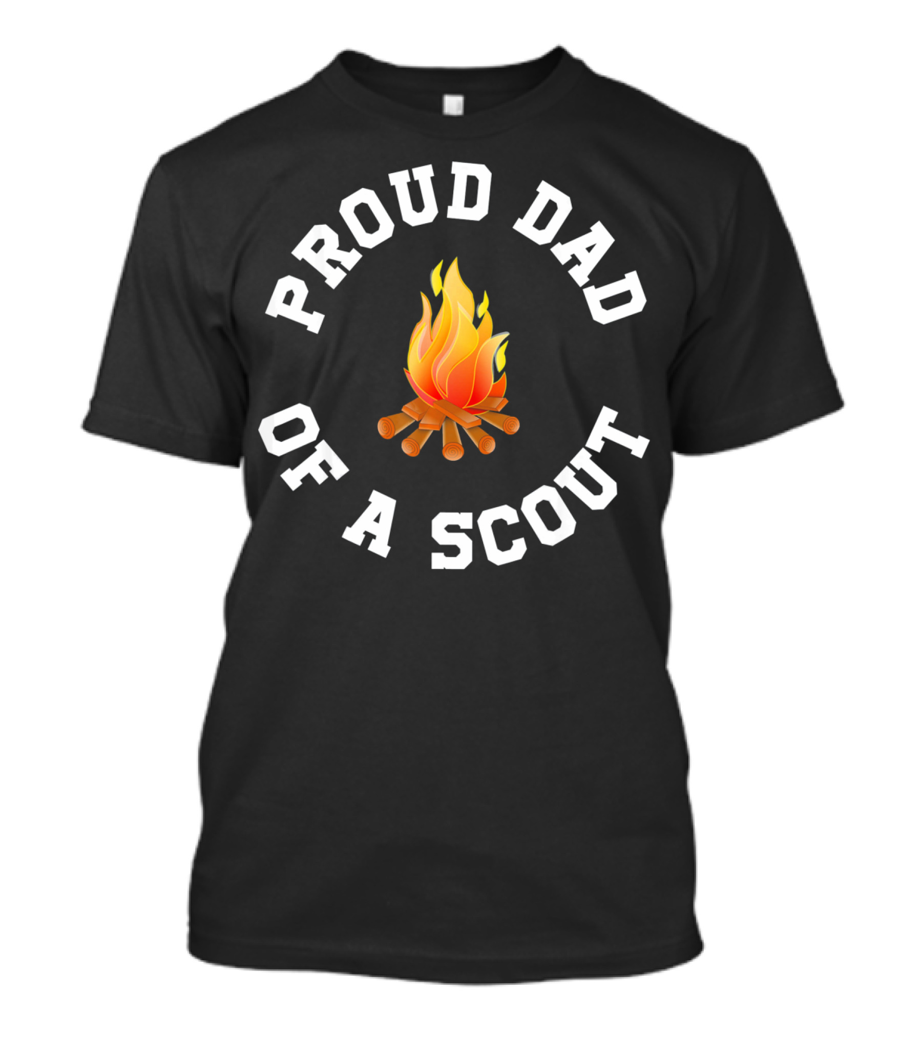 Proud Dad Of A Scout Campfire T-Shirt