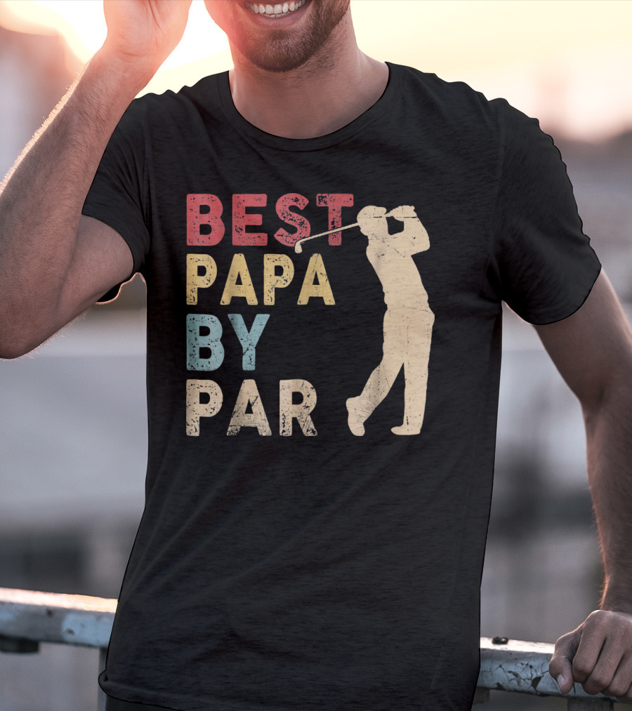 Best Papa By Par Golf T-Shirt