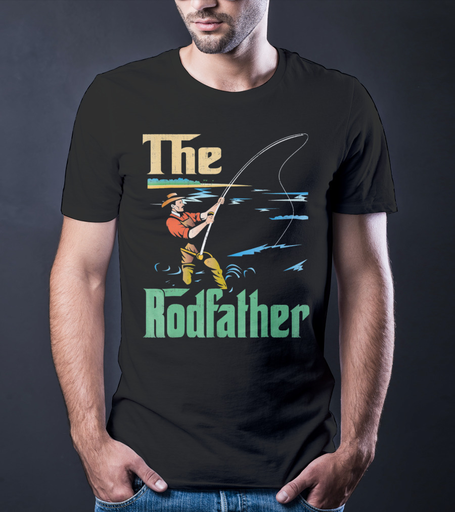 The Rodfather Fishing Fisherman T-Shirt