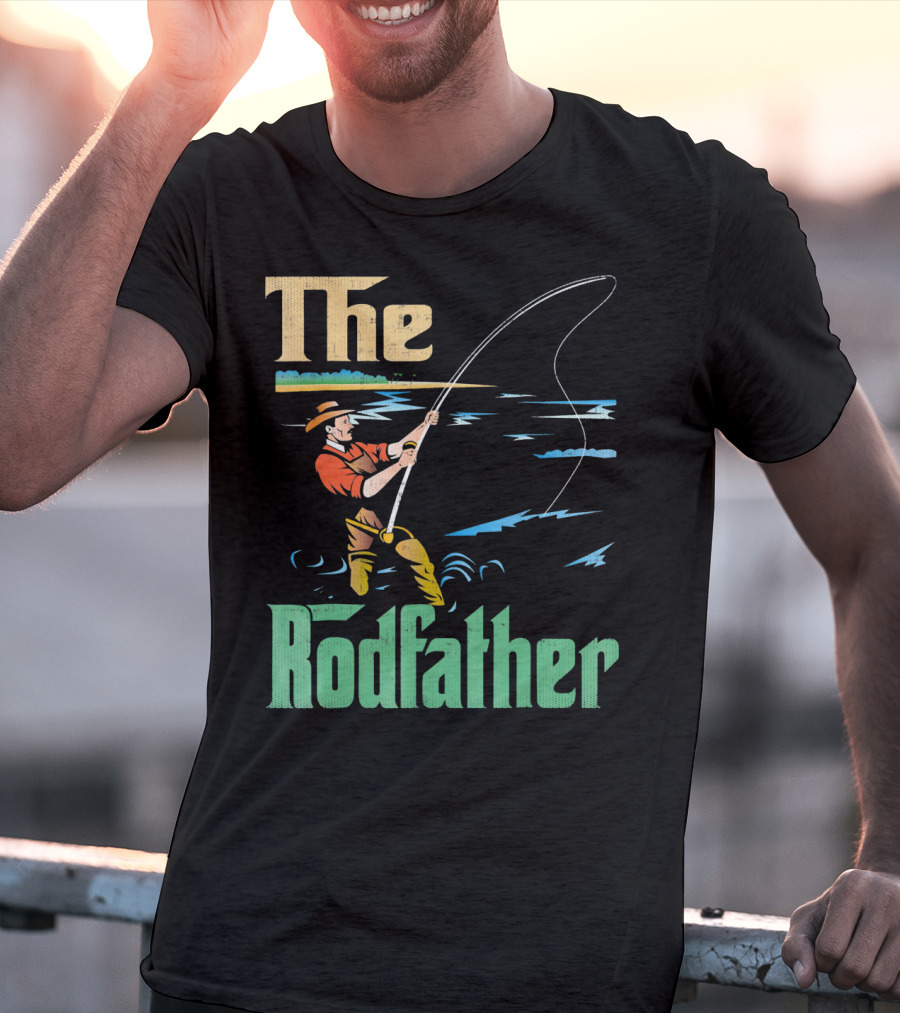The Rodfather Fishing Fisherman T-Shirt