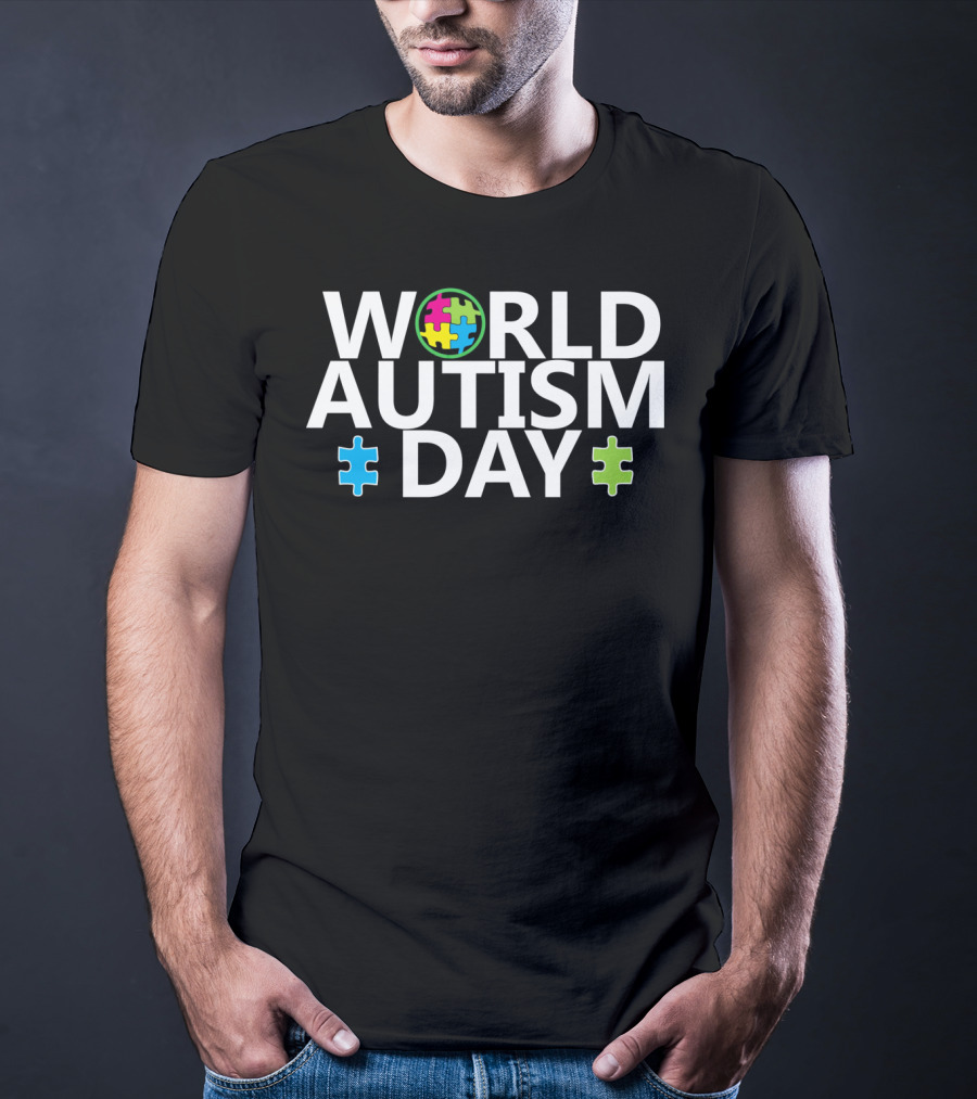 World Autism Day April 2nd Puzzle Symbol Awareness T-Shirt