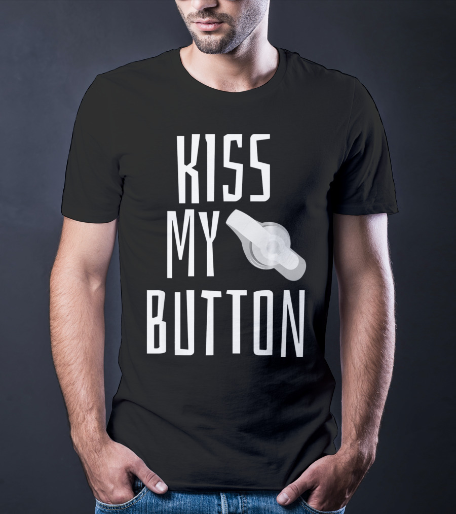 Kiss My Button Feeding Tube Awareness Tu T-Shirt