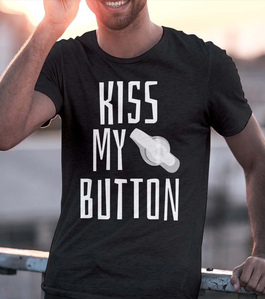 Kiss My Button Feeding Tube Awareness Tu T-Shirt