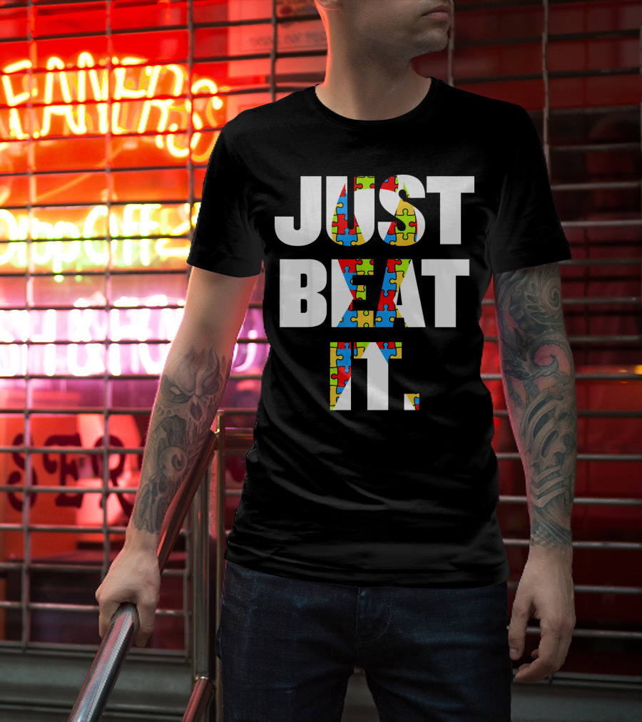 Just Beat It Autism Puzzle T-Shirt