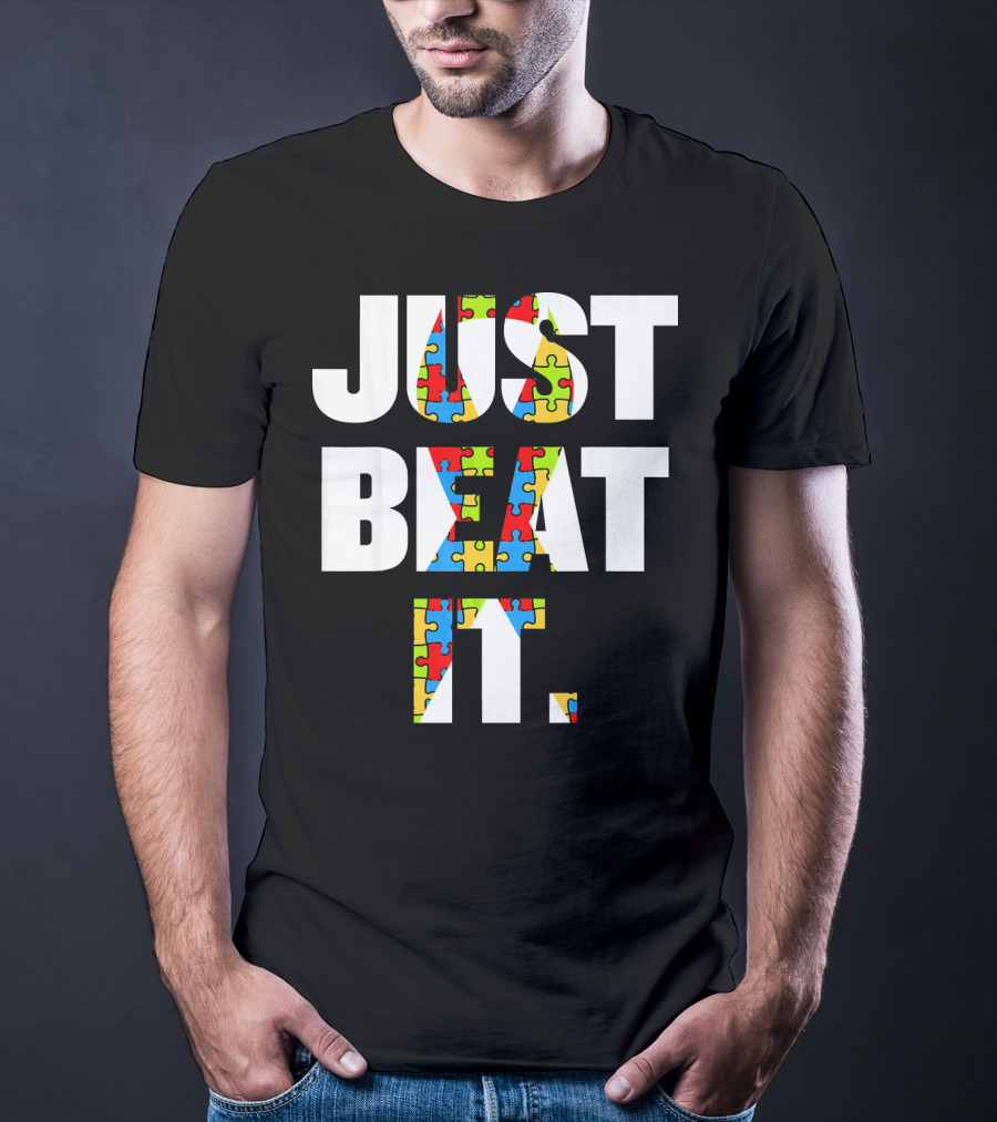 Just Beat It Autism Puzzle T-Shirt