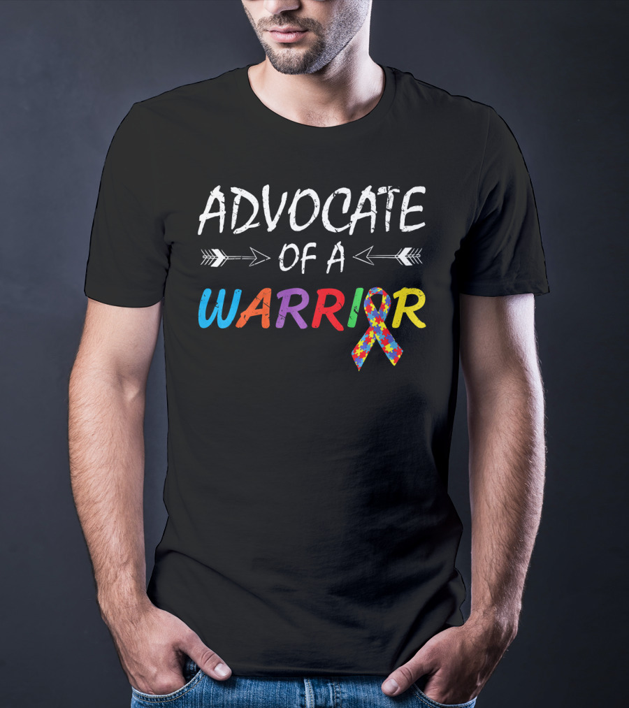 Advocate Of A Warrior Autism Awareness Puzzle T-Shirt
