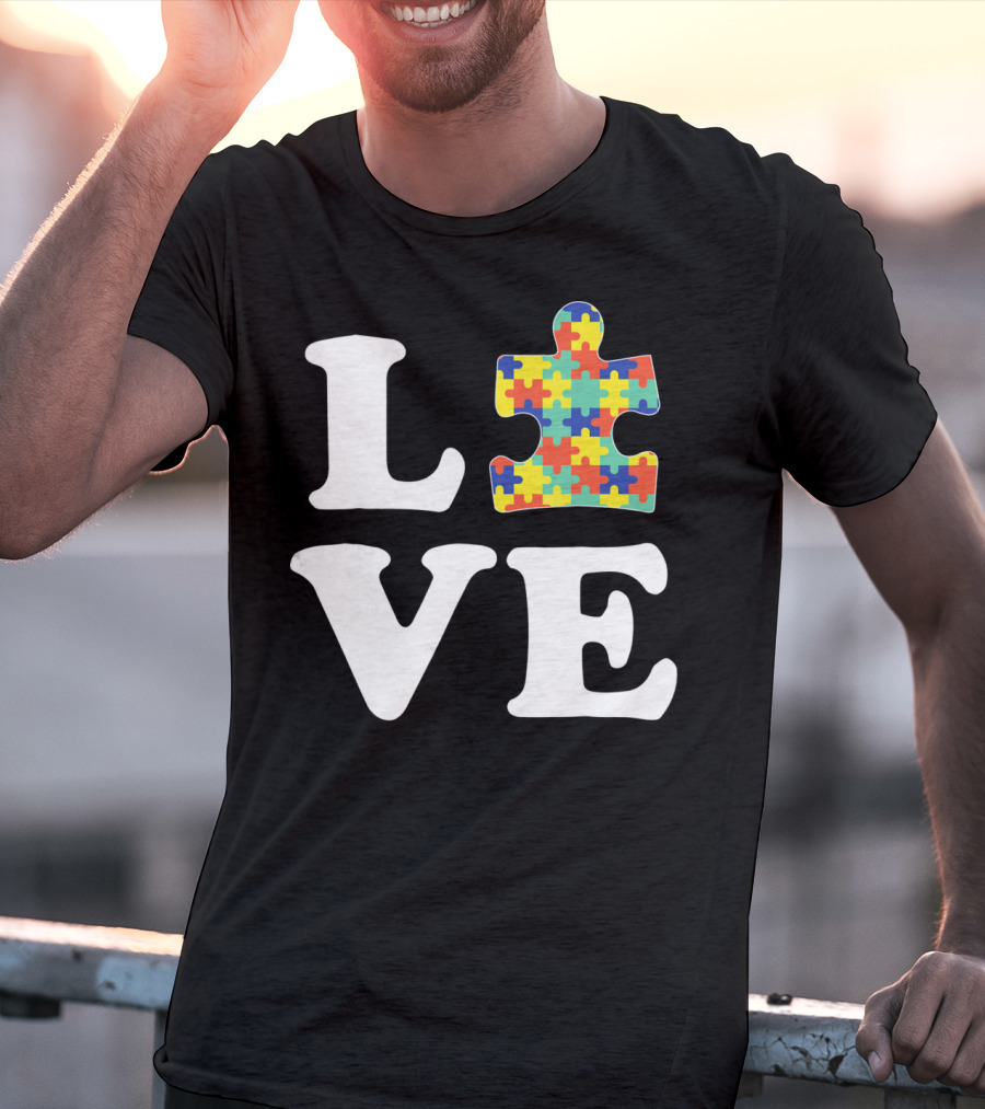 Love Autism Awareness Puzzle T-Shirt