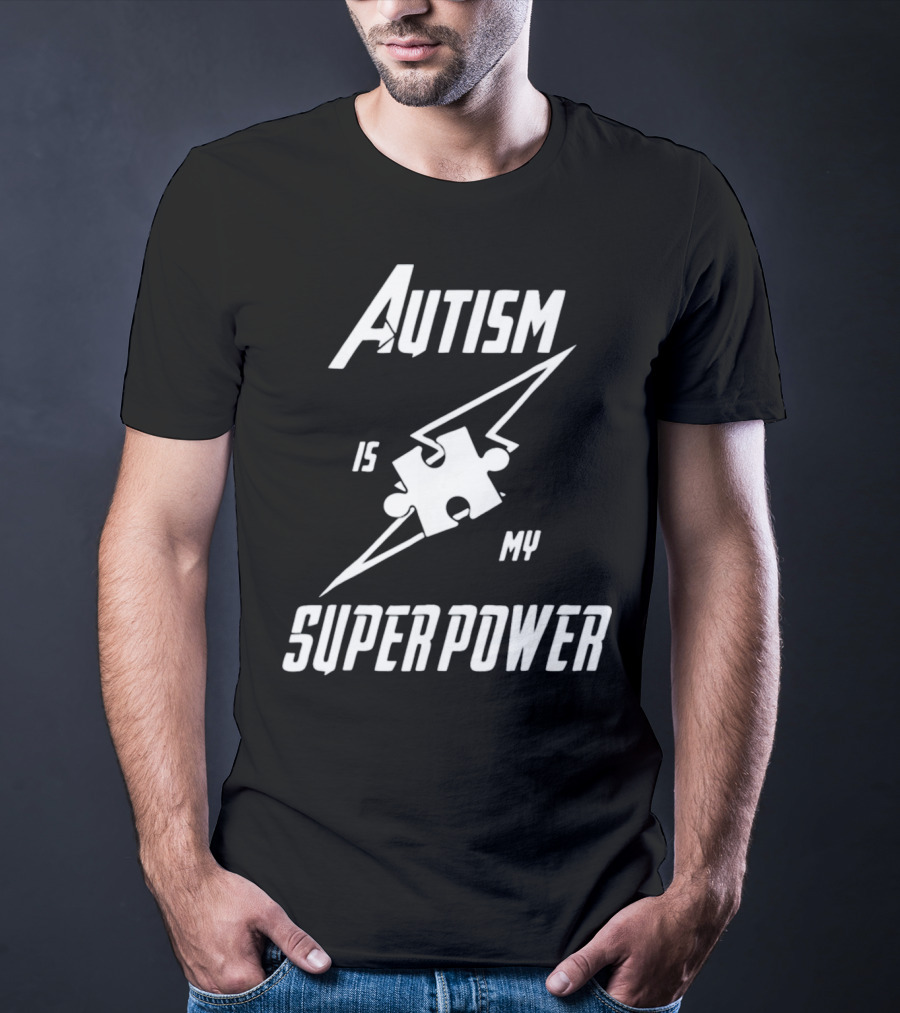 Autism Is My Superpower Puzzle Piece T-Shirt
