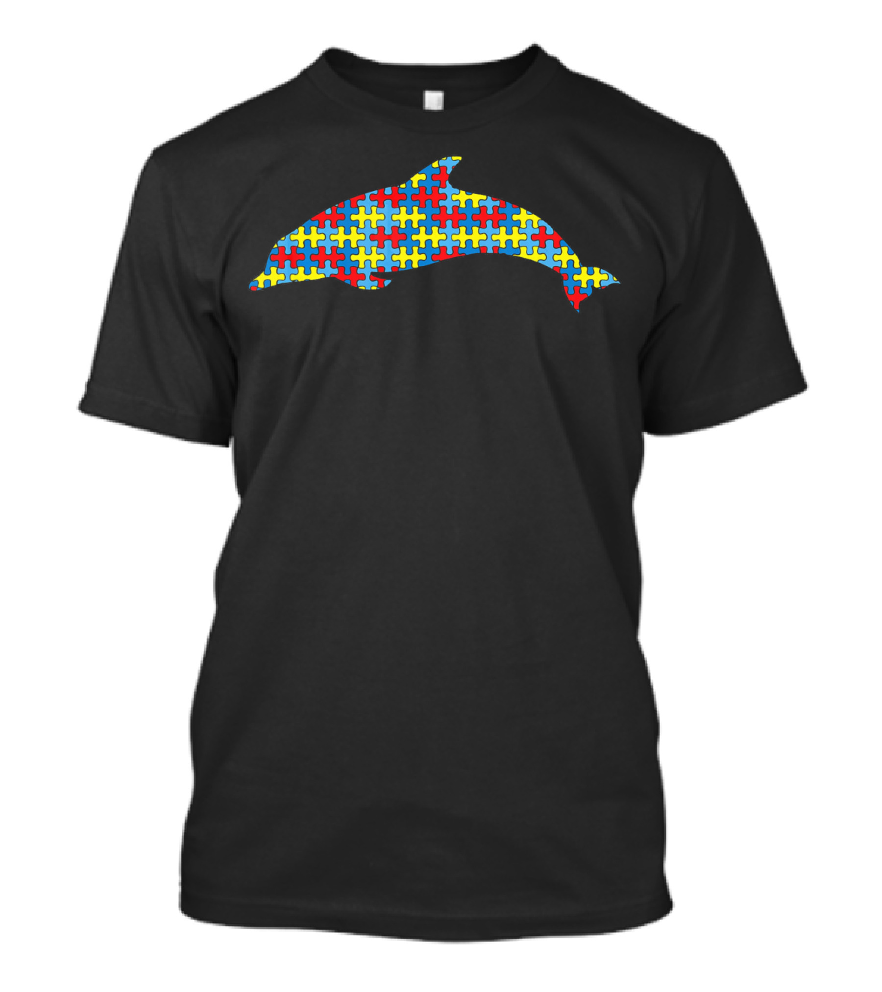 Porpoise Puzzle Autism Awareness Kids Fish T-Shirt