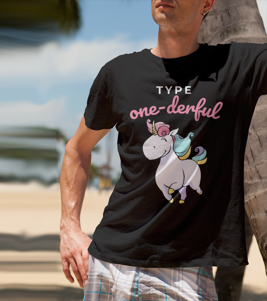 Type One-Derful Unicorn Type 1 Diabetes Awareness T-Shirt