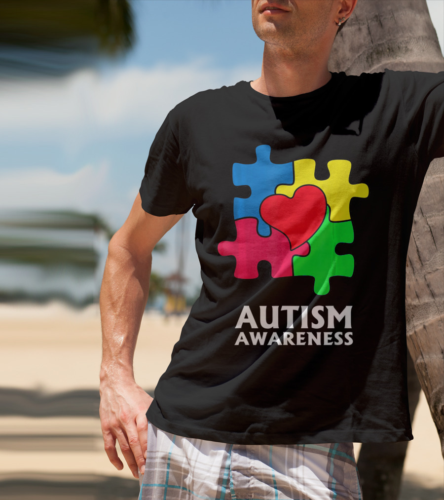 Autism Awareness Puzzle Heart Perfect Au T-Shirt