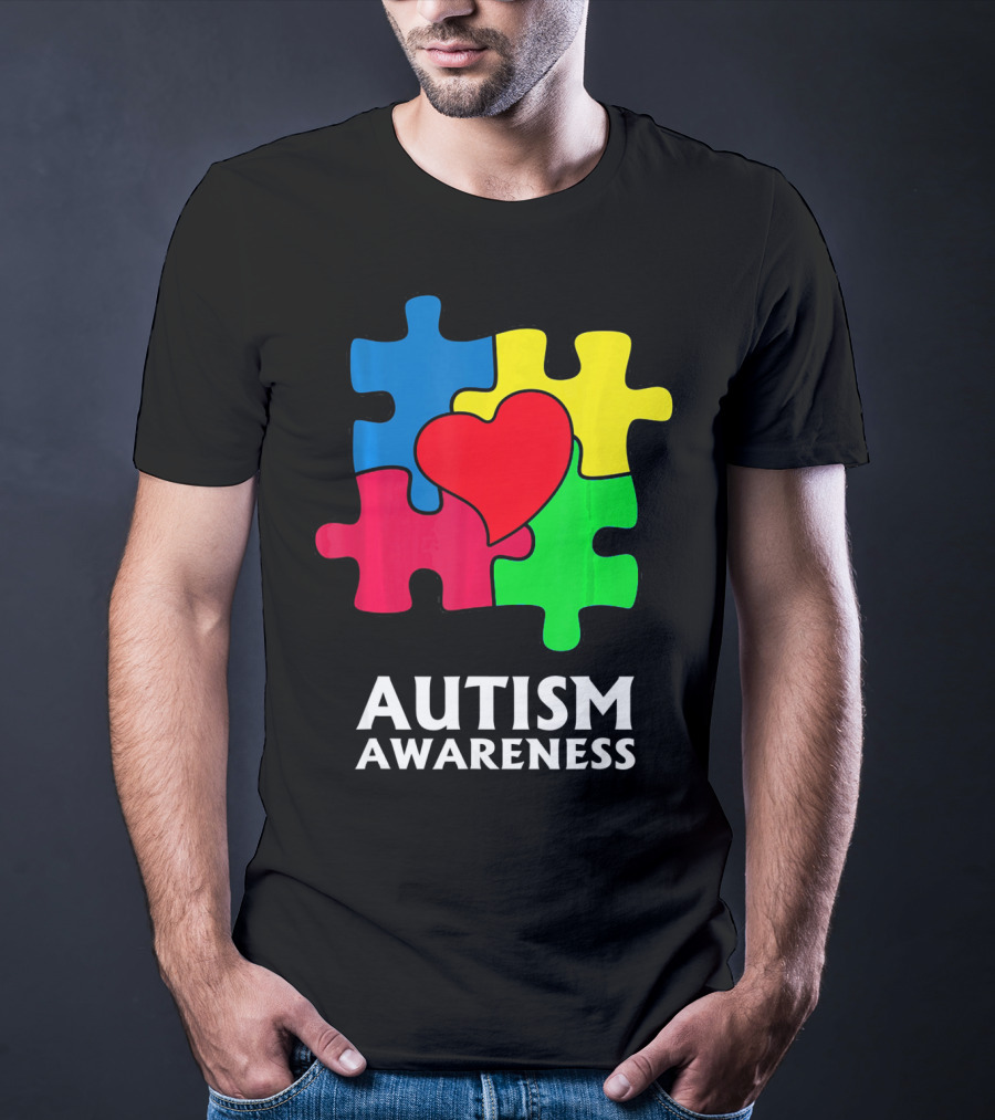 Autism Awareness Puzzle Heart Perfect Au T-Shirt