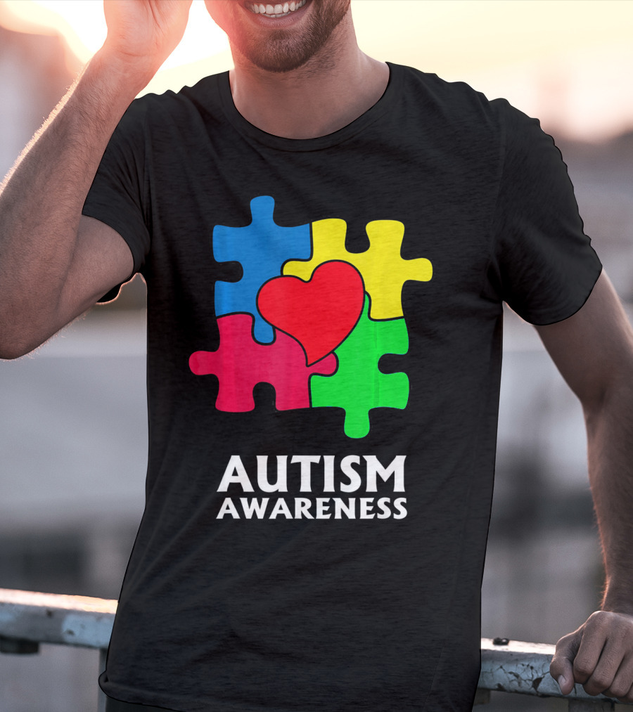 Autism Awareness Puzzle Heart Perfect Au T-Shirt