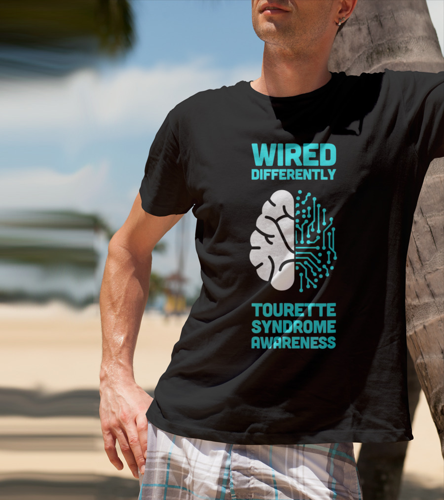 WIRED DIFFERENTLY Tourette Syndrome Awareness T-Shirt