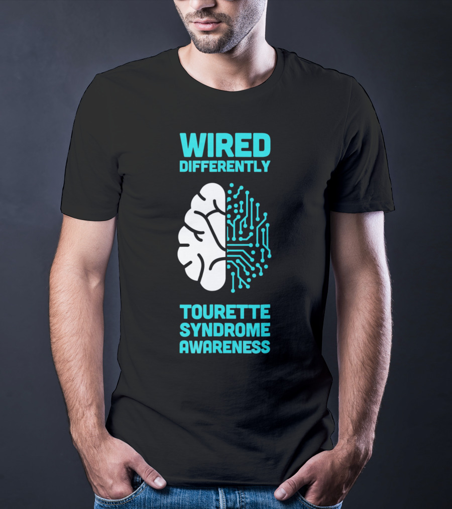 WIRED DIFFERENTLY Tourette Syndrome Awareness T-Shirt