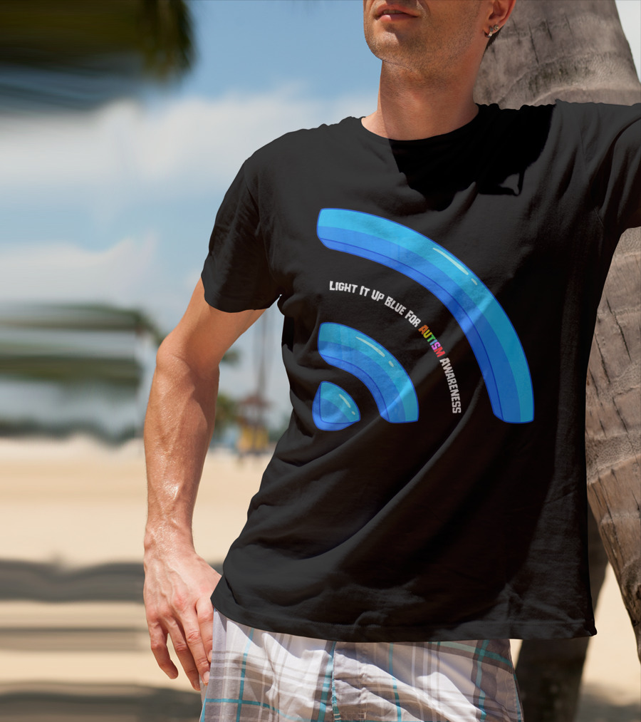 Light It Up Blue For Autism Awareness T-Shirt
