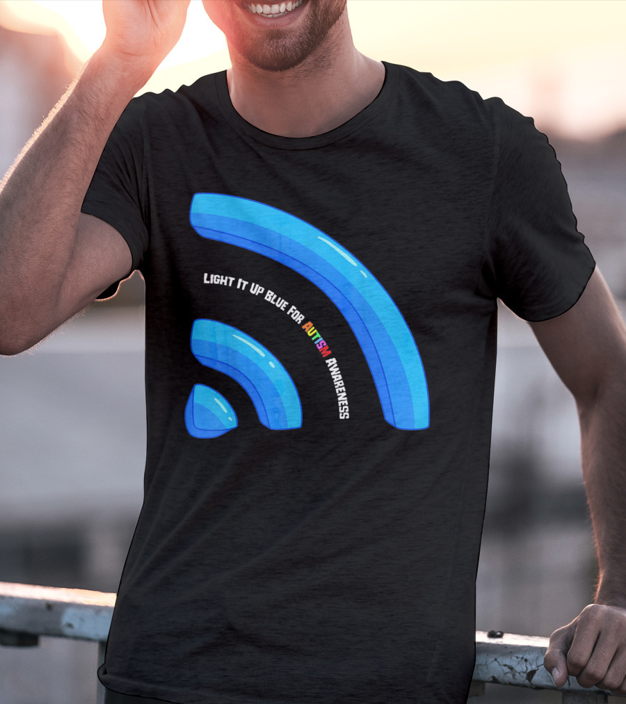 Light It Up Blue For Autism Awareness T-Shirt