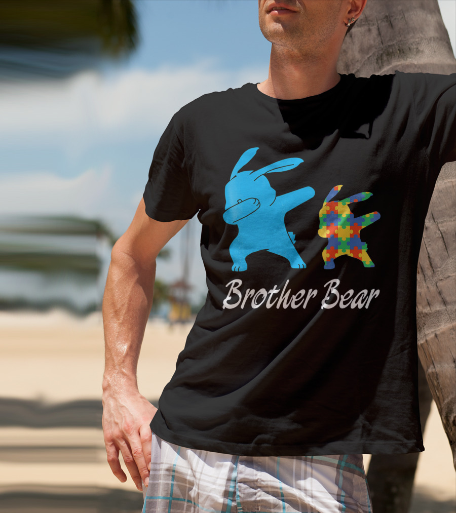 Brother Bear Cute Bunny Puzzle T-Shirt