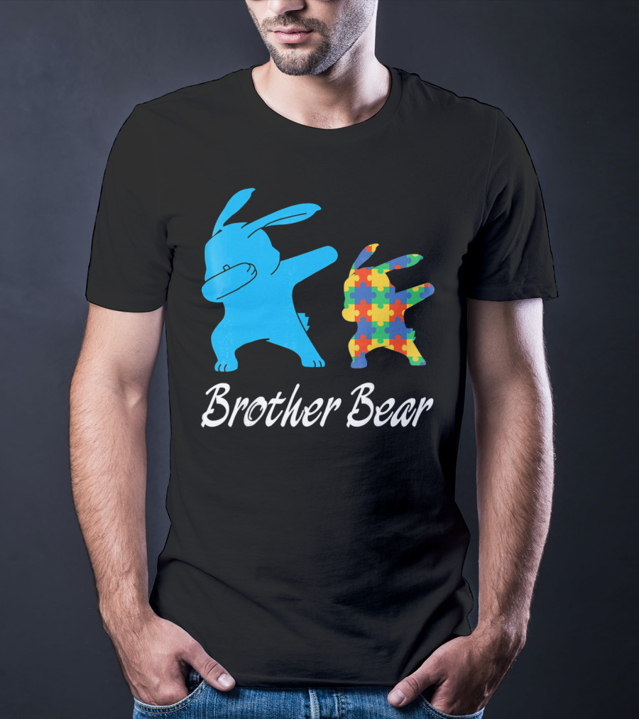 Brother Bear Cute Bunny Puzzle T-Shirt